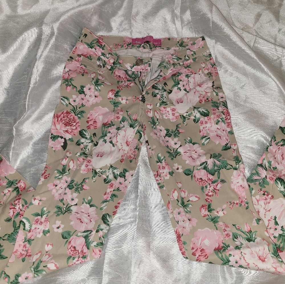 Sweet Look PREMIUM Floral Print Skinny Pants Sz5
